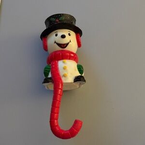 VINTAGE 1982 SUN HILL CHRISTMAS STOCKING HANGER SNOWMAN